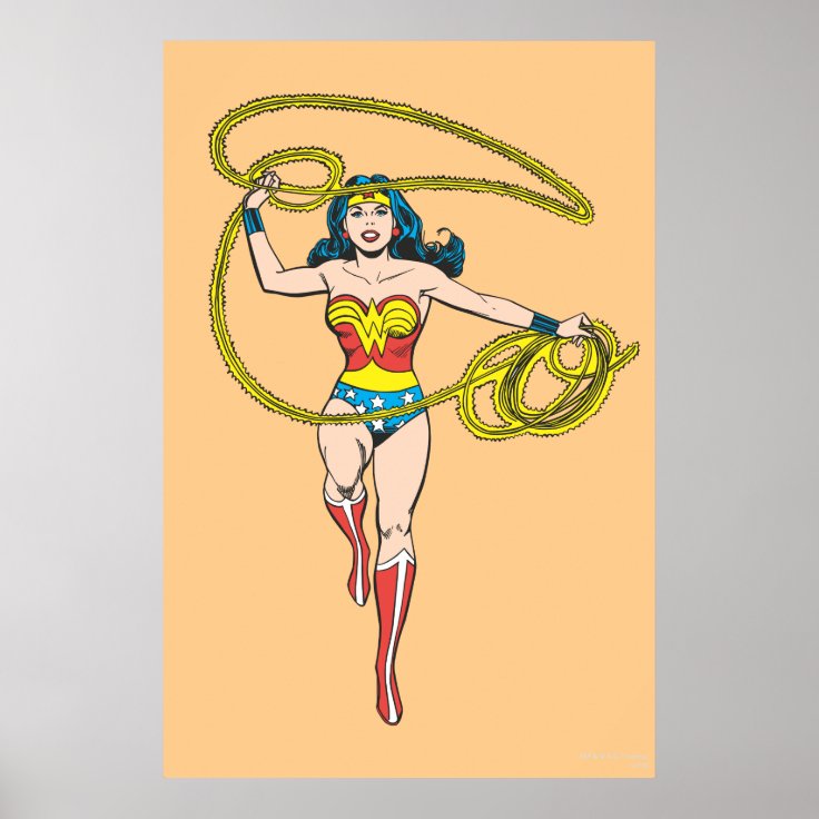 Wonder Woman Lasso Over Head Poster Zazzle