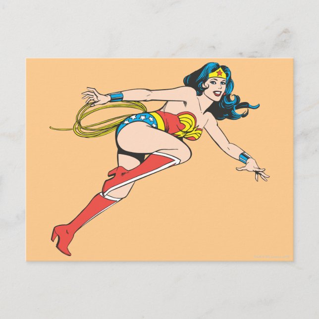 Wonder Woman Leap Right Postcard (Front)
