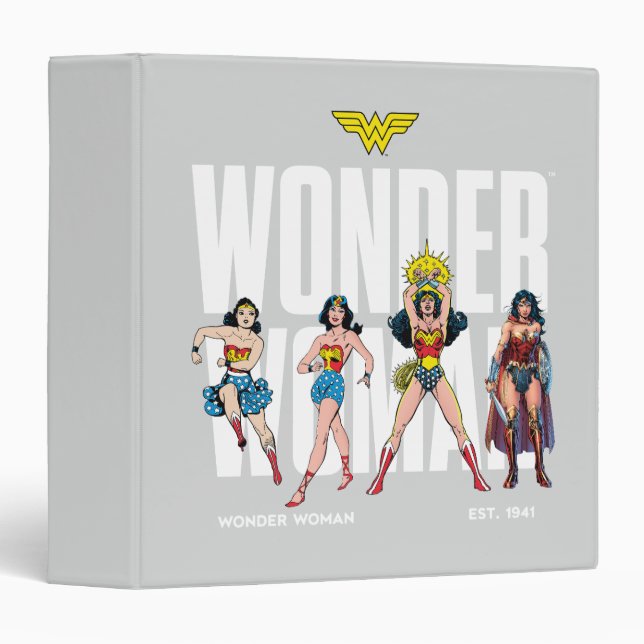 Wonder Woman Legends Forever Graphic 3 Ring Binder (Front/Spine)