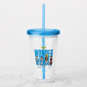 Wonder Woman Legends Forever Graphic Acrylic Tumbler