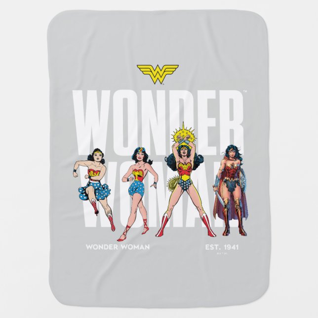 Wonder Woman Legends Forever Graphic Baby Blanket (Front)