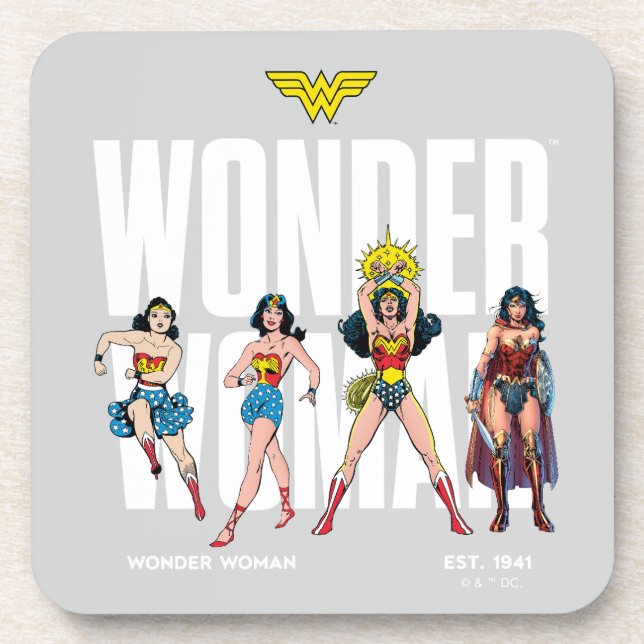 Wonder Woman Legends Forever Graphic Beverage Coaster (Front)