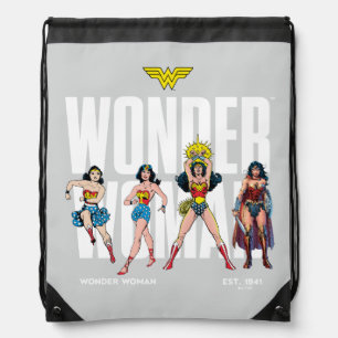 Wonder Woman Legends Forever Graphic Drawstring Bag