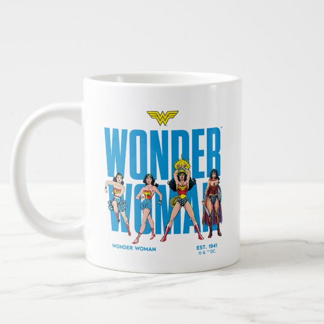 Wonder Woman Legends Forever Graphic Giant Coffee Mug (Left)