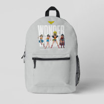 Wonder Woman Legends Forever Graphic Printed Backpack