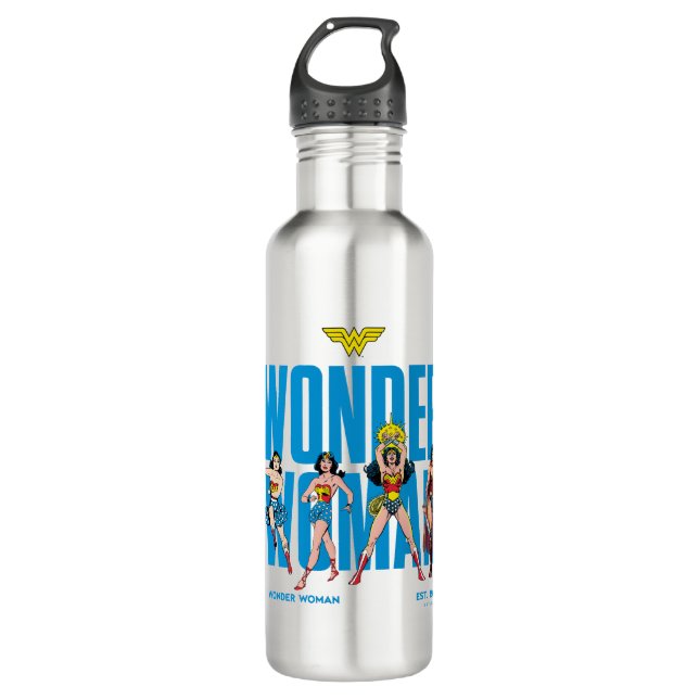 Wonder Woman Legends Forever Graphic Stainless Steel Water Bottle (Front)