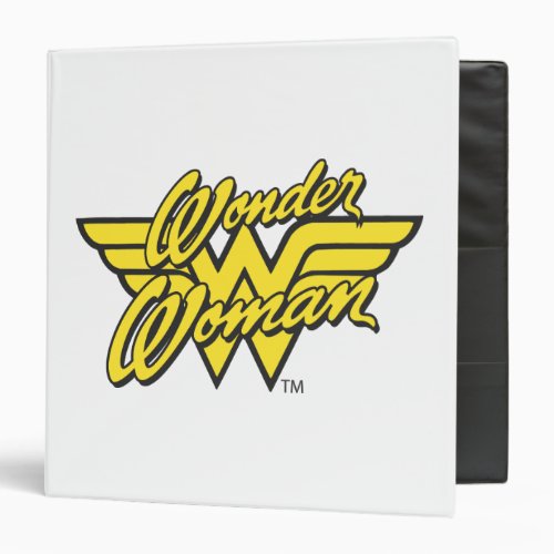 Wonder Woman Logo 1 3 Ring Binder