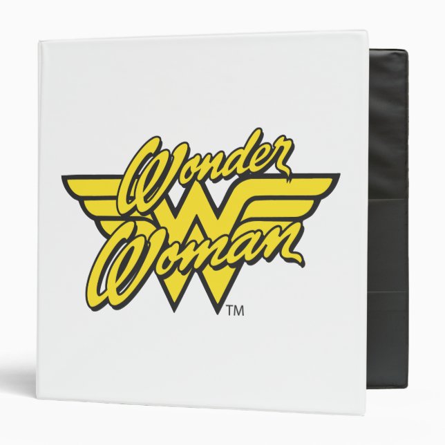 Wonder Woman Logo 1 3 Ring Binder (Front/Inside)