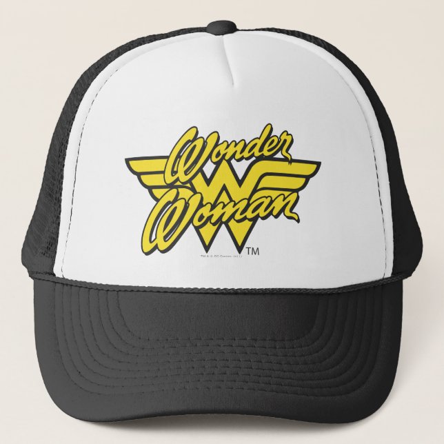 Wonder Woman Logo 1 Trucker Hat (Front)