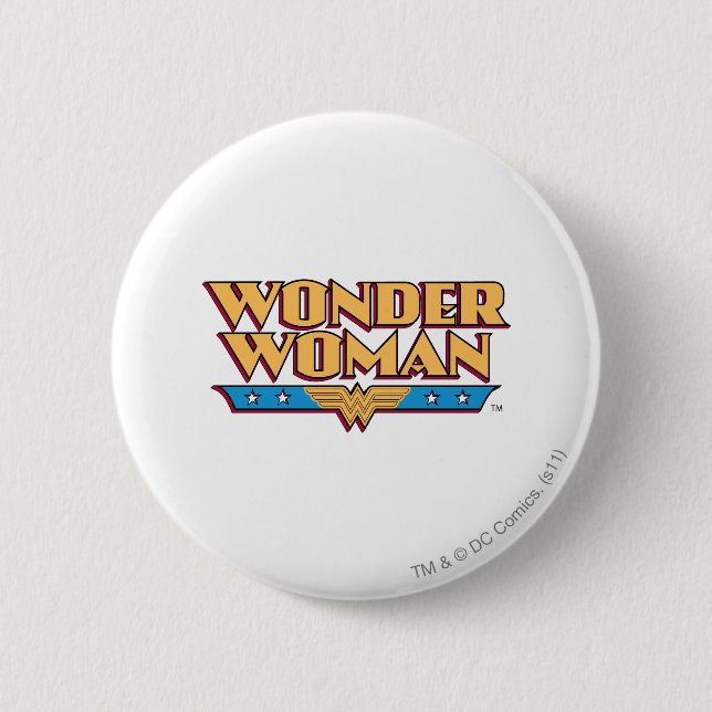 Wonder Woman Logo 2 Pinback Button (Front)
