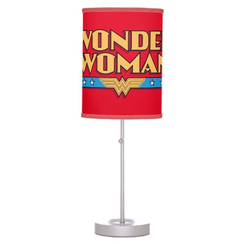 Wonder Woman Logo 2 Table Lamp