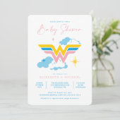 Wonder Woman Logo | Baby Shower Invitation (Standing Front)