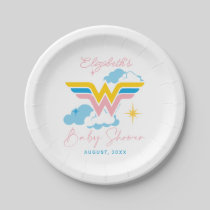 Wonder Woman Logo | Baby Shower Paper Plates