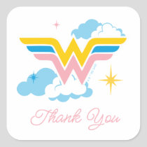 Wonder Woman Logo | Baby Shower Square Sticker