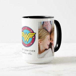 Wonder Woman Logo Mom Photo Mug