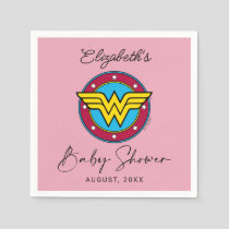 Wonder Woman Logo | New Baby Coming Soon Napkins