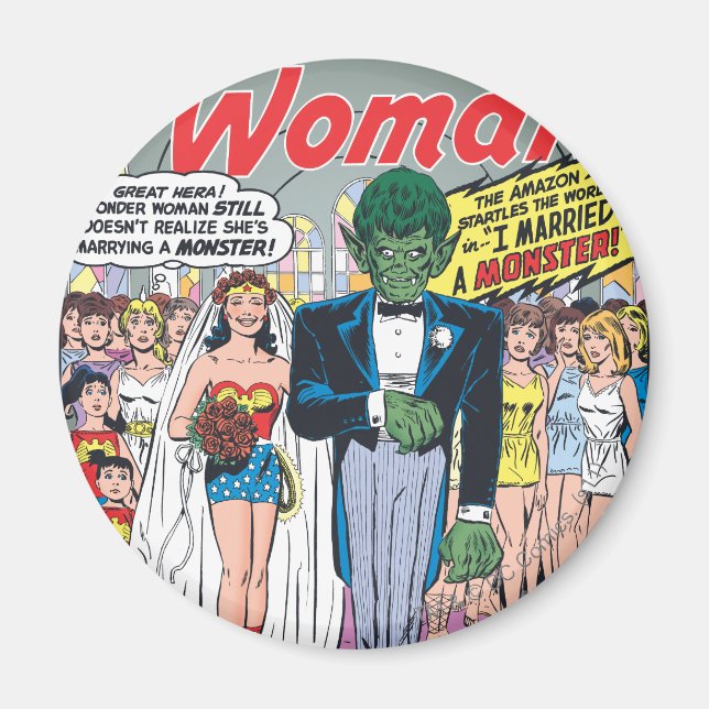 Wonder Woman Married a Monster Magnet (Front)