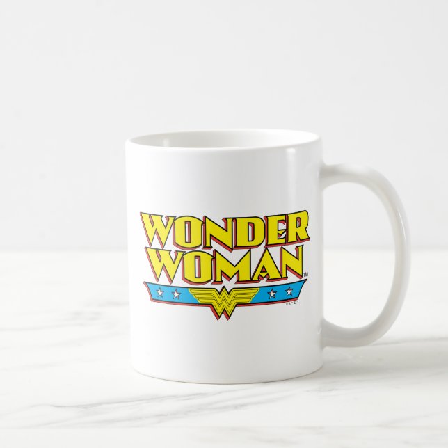 Wonder Woman Name and Logo Coffee Mug (Right)
