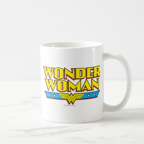 Wonder Woman Name and Logo Coffee Mug