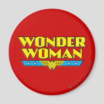 Wonder Woman Name and Logo Magnet