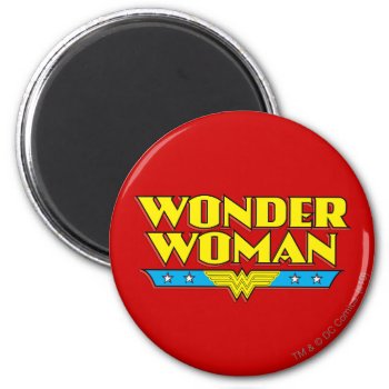 Wonder Woman Name And Logo Magnet by wonderwoman at Zazzle