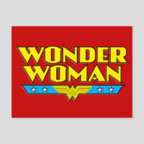 Wonder Woman Name and Logo Postcard