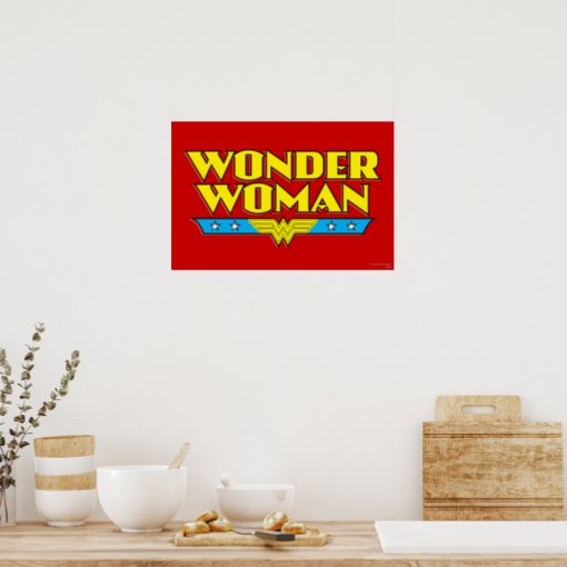 Wonder Woman Name and Logo Poster | Zazzle