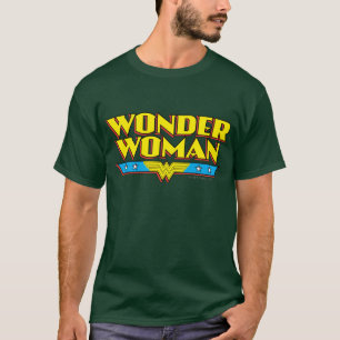 Wonder Woman Name and Logo T-Shirt