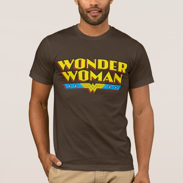 Wonder Woman Name and Logo T-Shirt (Front)