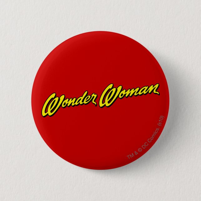 Wonder Woman Name Pinback Button (Front)