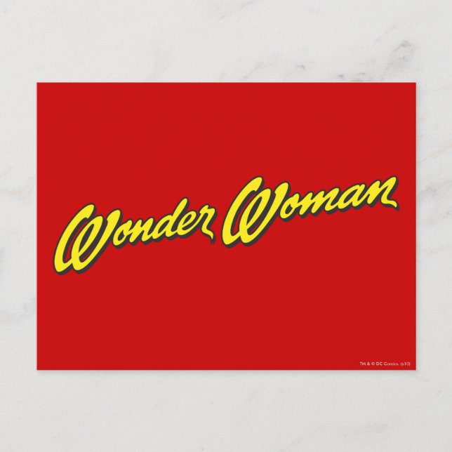 Wonder Woman Name Postcard (Front)