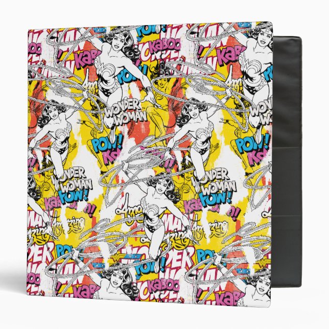 Wonder Woman Neon Pattern Binder (Front/Inside)