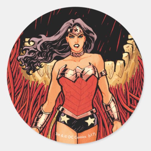 Wonder Woman New 52 Comic Cover 23 Classic Round Sticker