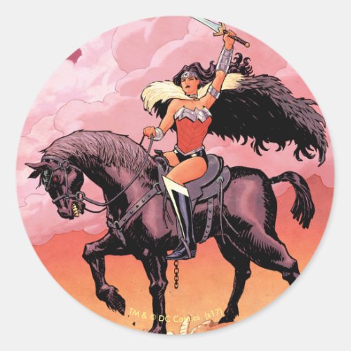 Wonder Woman New 52 Comic Cover 24 Classic Round Sticker