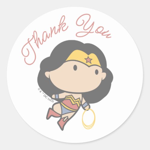 Wonder Woman  New Baby Coming Soon Classic Round Sticker