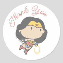 Wonder Woman | New Baby Coming Soon Classic Round Sticker