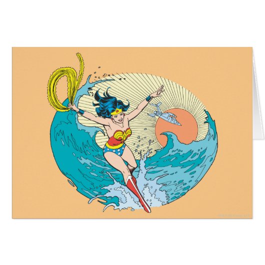 Wonder Woman Ocean Sky Cards (Front Horizontal)