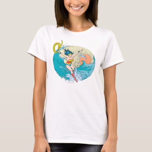 Wonder Woman Ocean Sky T_Shirt