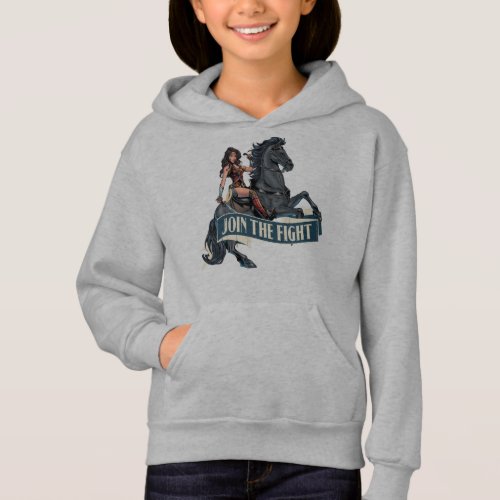 Wonder Woman on Horse Comic Art Hoodie