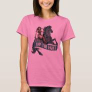 Wonder Woman On Horse Comic Art T-shirt at Zazzle
