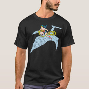 Wonder Woman on Spaceship T-Shirt
