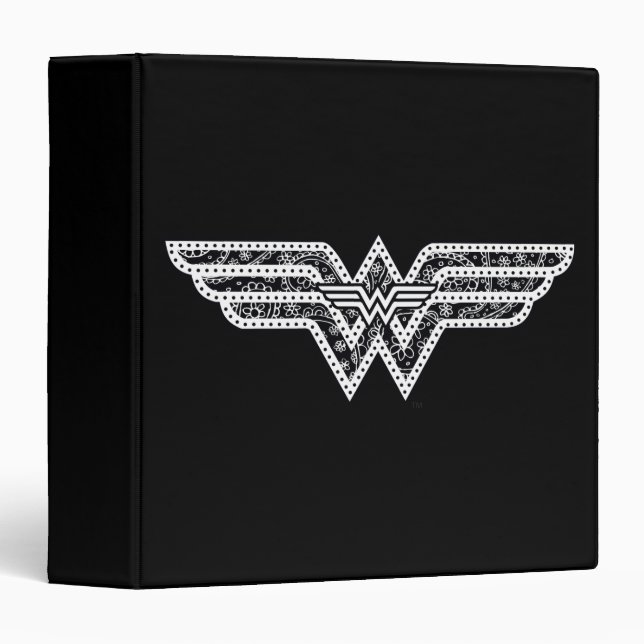 Wonder Woman Paisley Logo Binder (Front/Spine)
