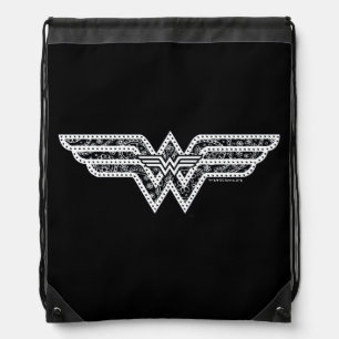 Wonder Woman Paisley Logo Drawstring Bag