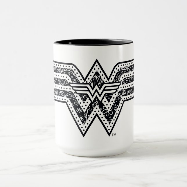Wonder Woman Paisley Logo Mug (Center)