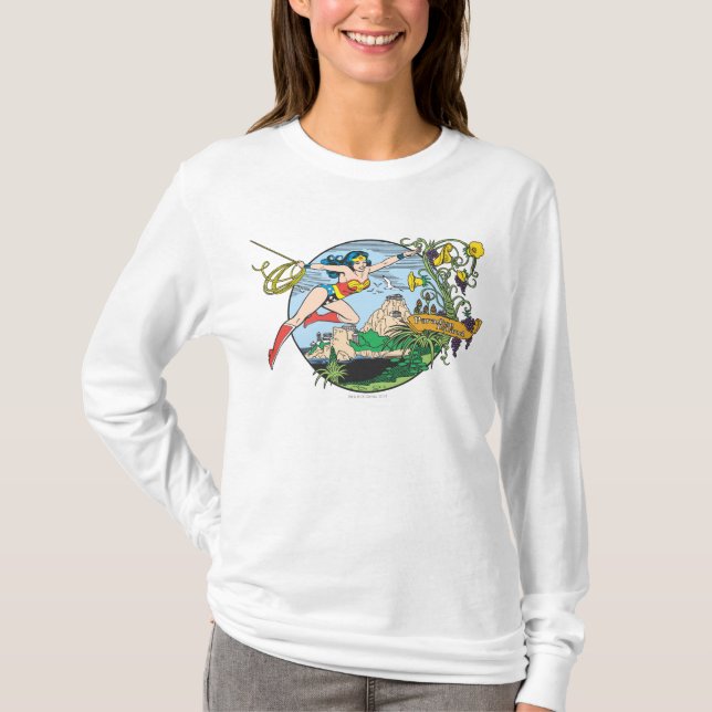 Wonder Woman Paradise Island T-Shirt (Front)