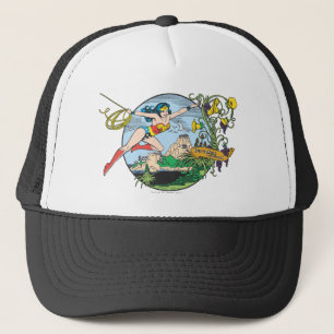 Wonder Woman Paradise Island Trucker Hat