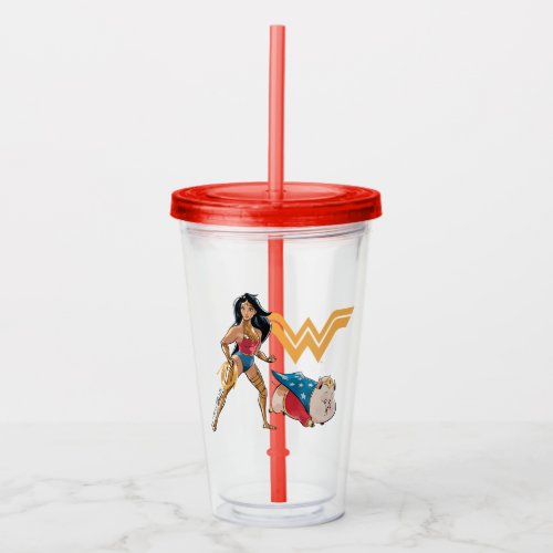 Wonder Woman  PB Acrylic Tumbler