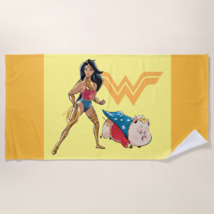 Wonder Woman & PB Beach Towel