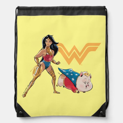 Wonder Woman  PB Drawstring Bag