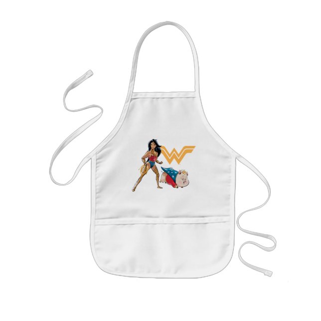 Wonder Woman & PB Kids' Apron (Front)